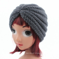 Children Kids Knitted Hat Cross Crochet Turban Bonnet Dome Winter India Cap Warm Hat (HW630)